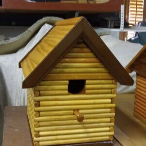 Hand crafted bird houses